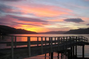 Sunset in Dunedin, New Zealand