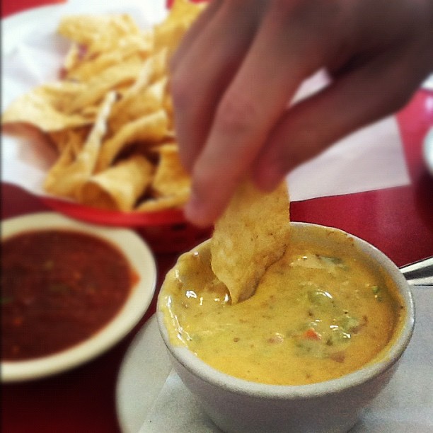nachos & queso in Texas