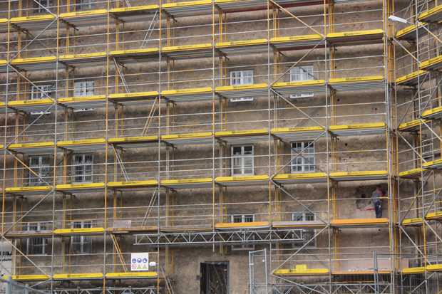 Castle Church in Wittenberg is under some serious renovation!