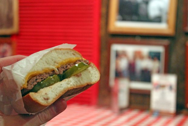 Cheezeborger Cheezeborger at Billy Goat Tavern