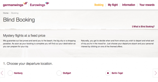Blind Booking Tricks - Germanwings