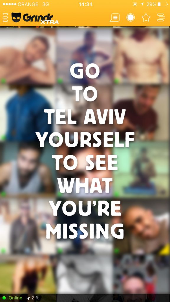 Grindr in Tel Aviv