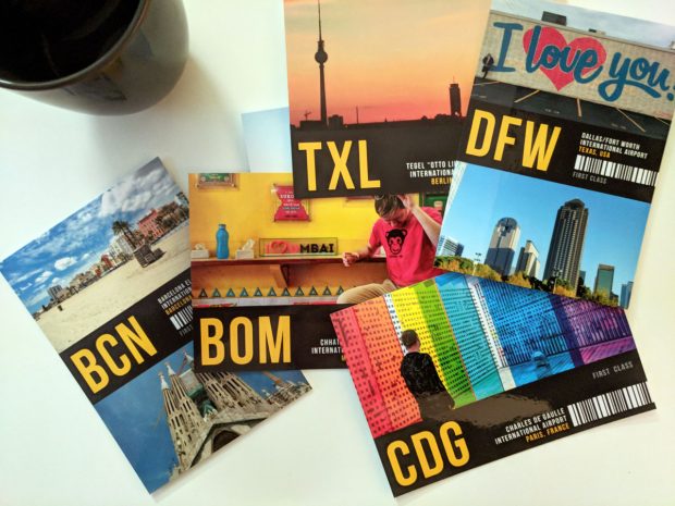 Travels of Adam postcards