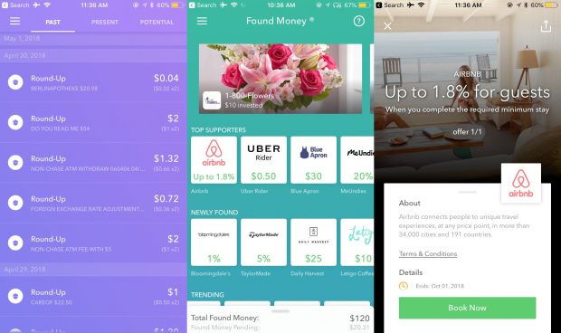Use Acorns personal finance app to save money