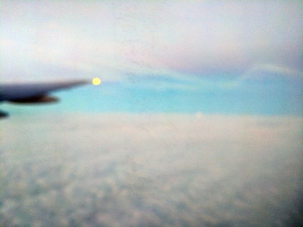 music while flying - clouds are a dreamscape