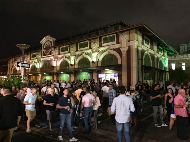 Salsa dancing at La Placita